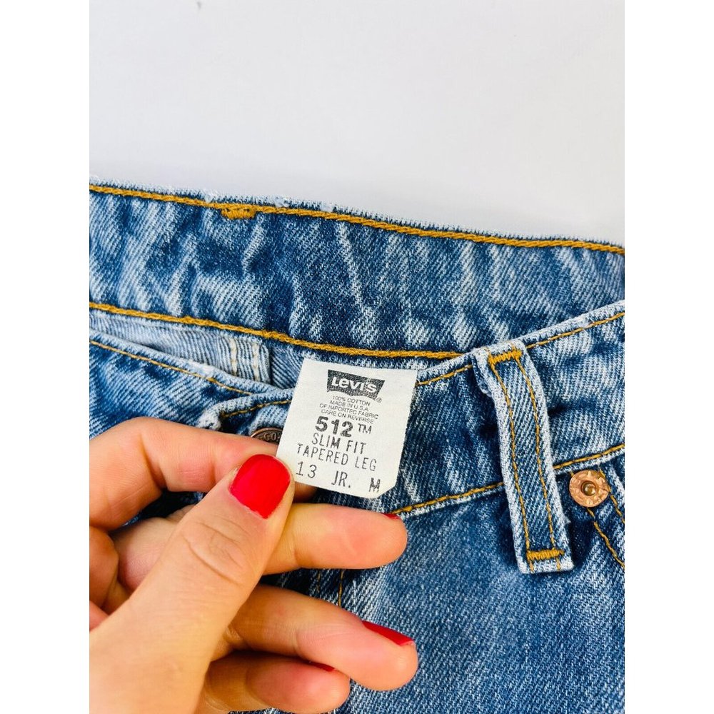 Vintage Levis 512 Slim Fit Tapered Leg Distressed… - image 3